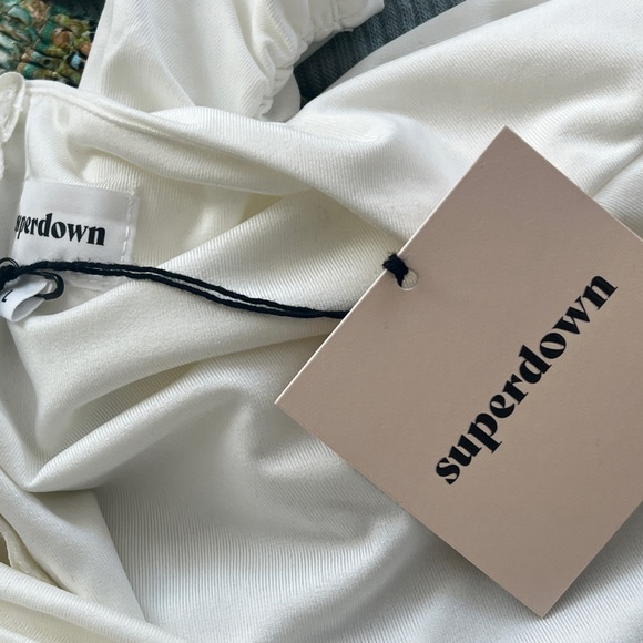 NWT Superdown Rubena Mini Dress in Ivory - Picture 12 of 12